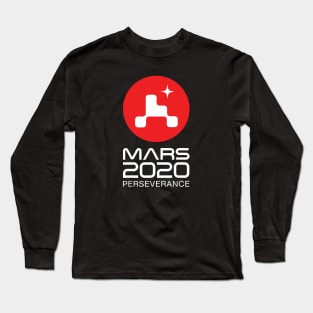 Mars 2020 Perseverance Rover Mission Patch Logo JPL Insignia Long Sleeve T-Shirt